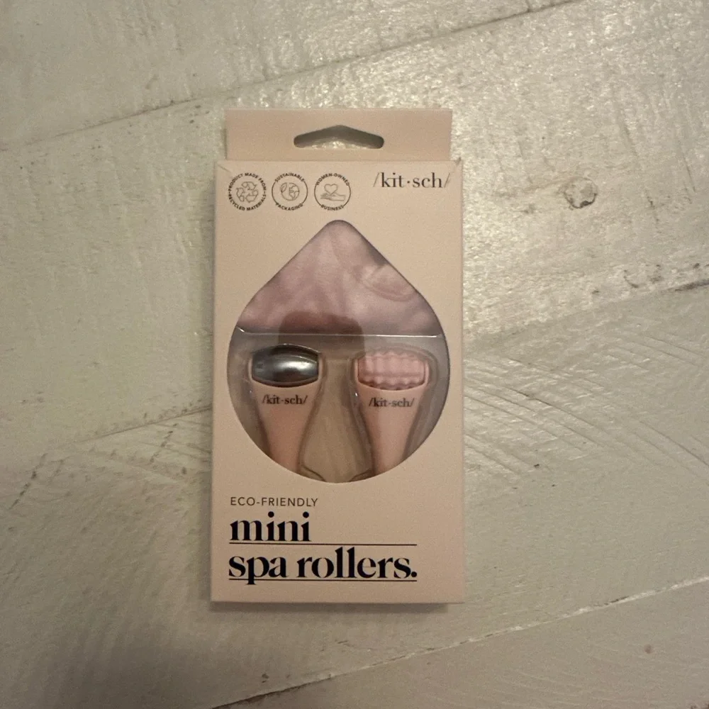 Kitsch Pink Mini Spa Rollers 2 pc Set - Picture 2 of 3